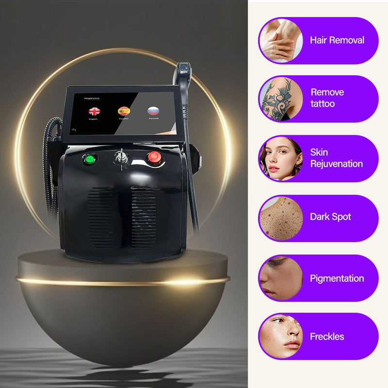 4 In 1 Professional Pico Laser Diode Hair Removal Skin Rejuvenation Machine - myChway UK