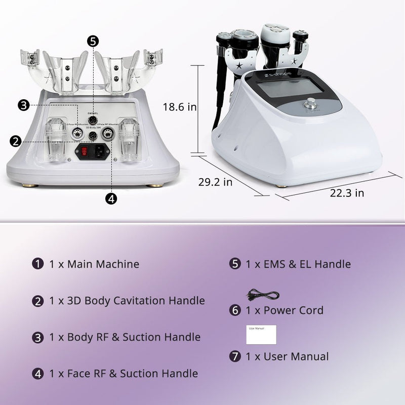 4 In 1 S Shape Machine 3D Cavitation Body Sculpting RF Skin Tightening - myChway UK
