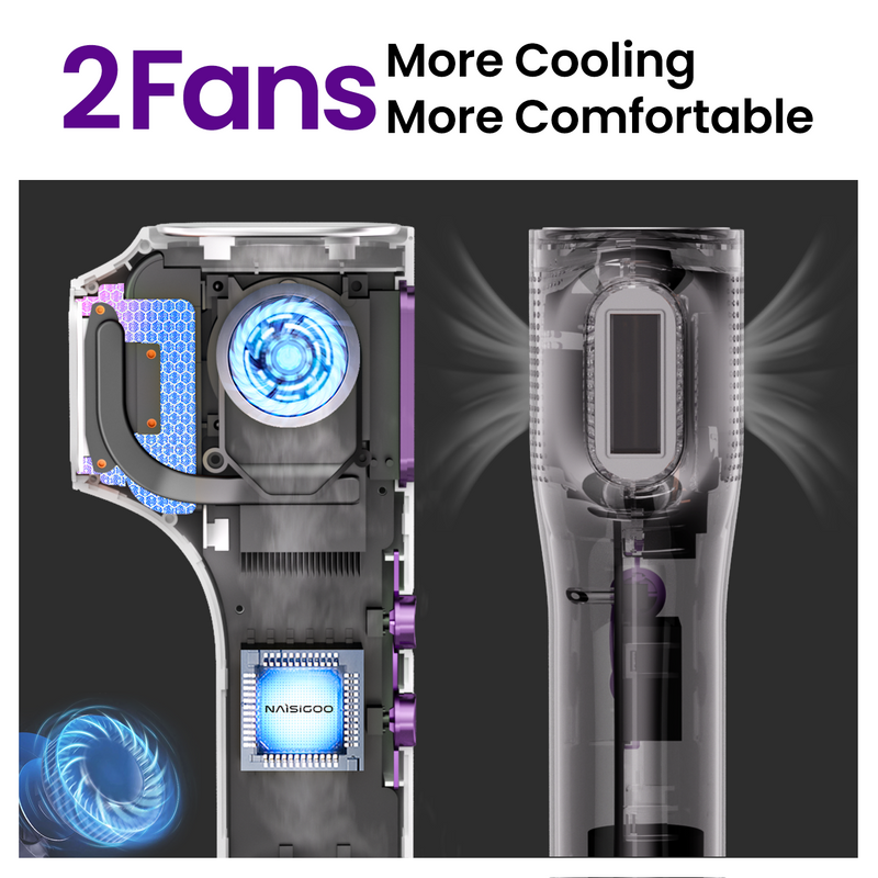 NAISIGOO IPL Hair Removal Device With Sapphire Ice Cooling