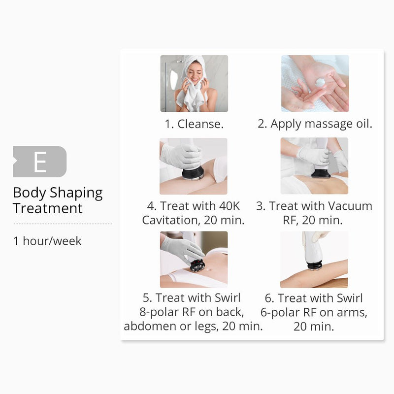 5-in-1 New 360° Automatic Rotary RF Ultrasonic Cavitation Vacuum Body Sculpting Machine - myChway UK