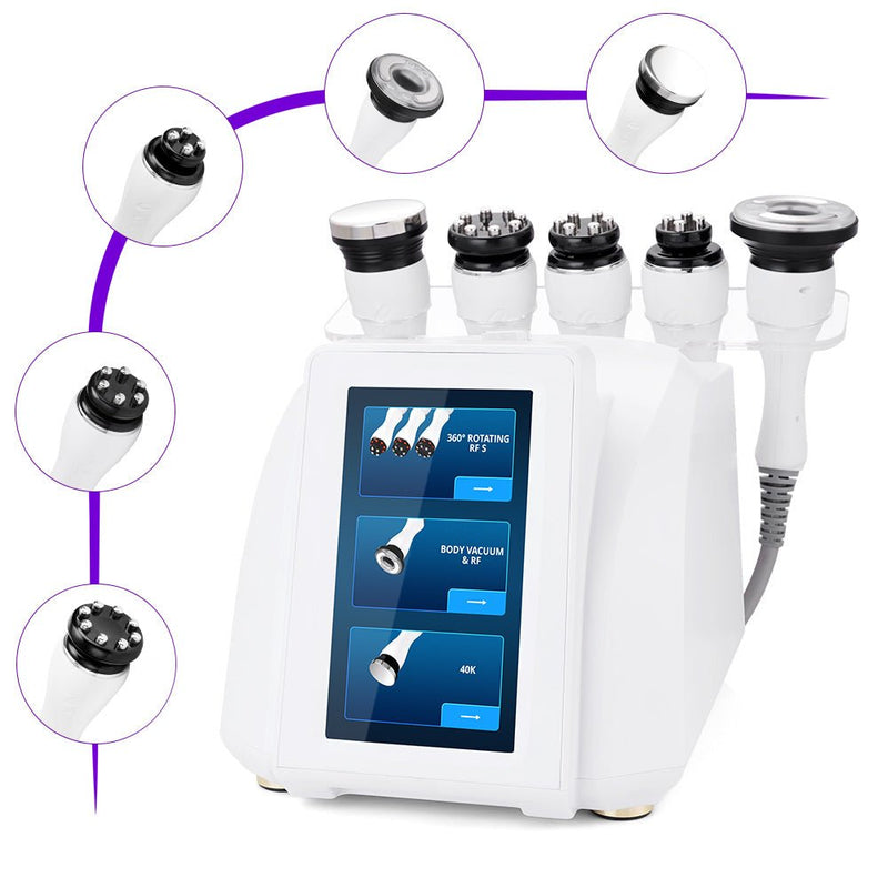 5-in-1 New 360° Automatic Rotary RF Ultrasonic Cavitation Vacuum Body Sculpting Machine - myChway UK