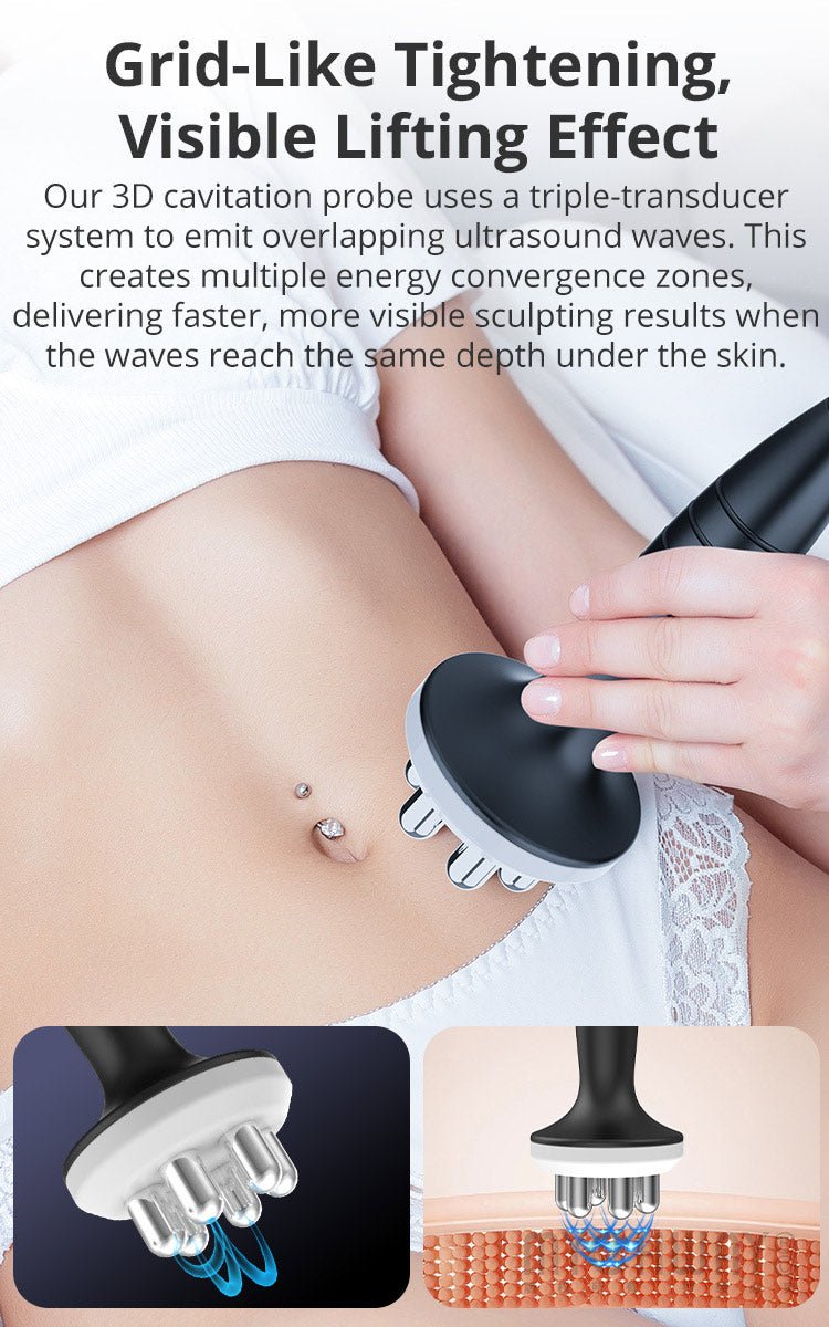 5 In 1 S Shape Machine 3D Ultrasonic Cavitation RF Pro Body Sculpting Device - myChway UK