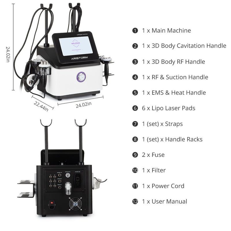 5 In 1 S Shape Machine 3D Ultrasonic Cavitation RF Pro Body Sculpting Device - myChway UK