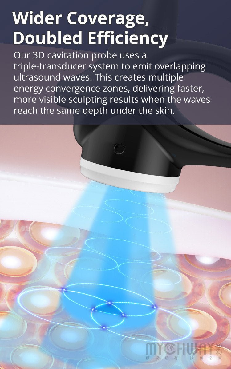 5 In 1 S Shape Machine 3D Ultrasonic Cavitation RF Pro Body Sculpting Device - myChway UK