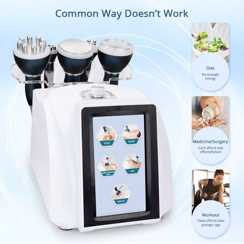 5 In1 40K Ultrasound Cavitation RF Ultrasonic Cavitation Machine - myChway UK