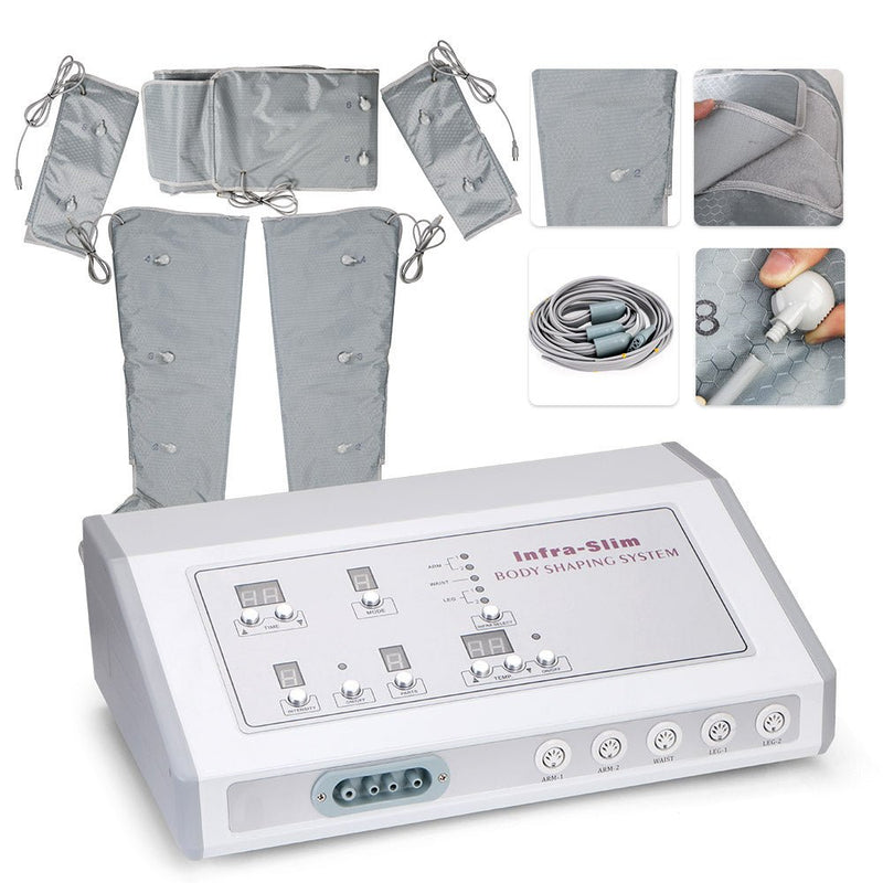 5 Zone Air Pressure Pressotherapy Infrared Suit Slimming Blanket Detox Machine - myChway UK