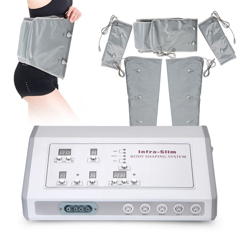 5 Zone Air Pressure Pressotherapy Infrared Suit Slimming Blanket Detox Machine - myChway UK