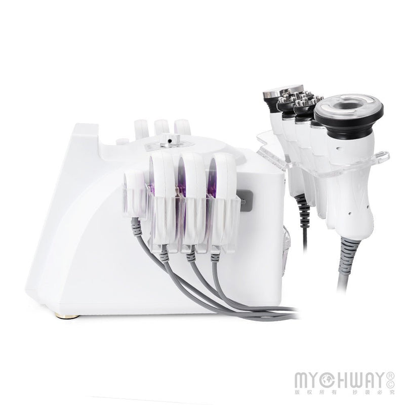 6-In-1 360° Rotary RF Ultrasonic Cavitation Vacuum Weight Loss Slimming Machine - myChway UK