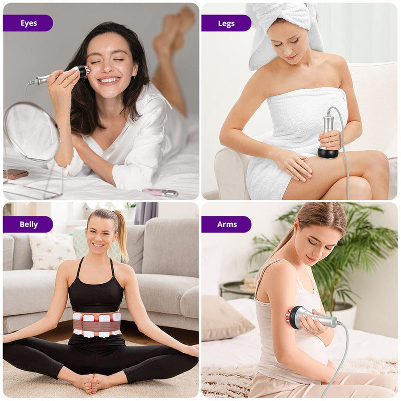 6 In 1 80k Cavitation Machine With Vacuum Radiofrequency For Body Contouring - myChway UK