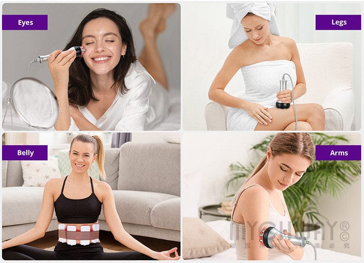 6 In 1 80k Cavitation Machine With Vacuum Radiofrequency For Body Contouring - myChway UK