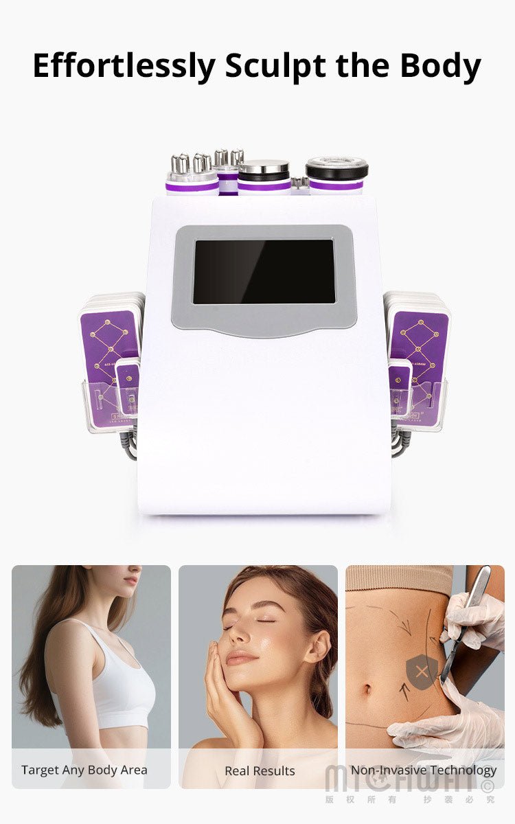 6 In 1 Cavitation 40K Vacuum Body Sculpting RF Skin Tightening Beauty Machine - myChway UK