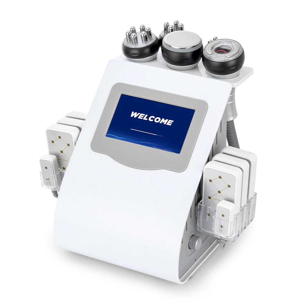 Cavitation RU-628 ダブルヘッド超音波美容器 6 In 1 Cavitation Machine With RF Vacuum For Body Contouring & Skin Ti