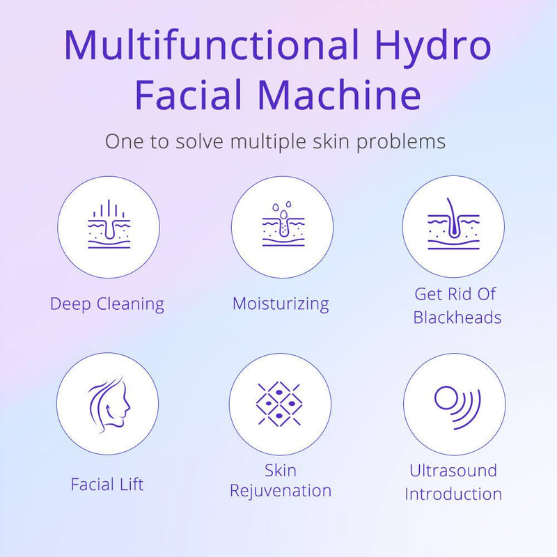 6 In 1 Hydrodermabrasion Skin Care Equipement Facial Tigthening Beauty Machine - myChway UK