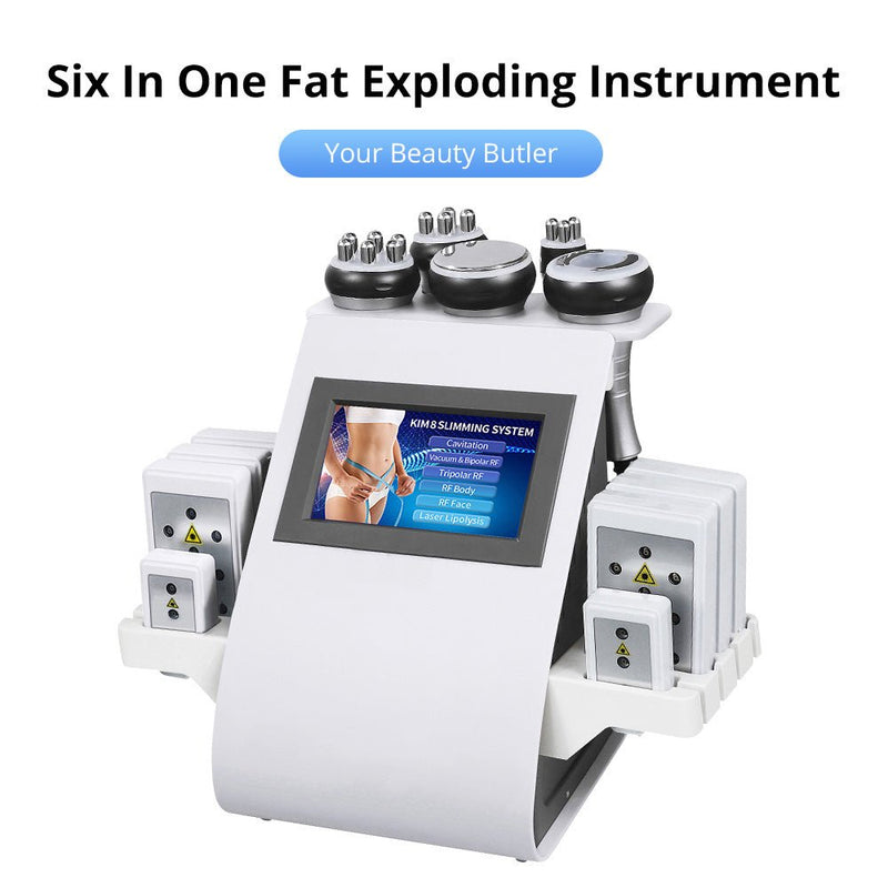 6 In 1 Laser Lipo Cavitation Weight Loss Vacuum Radio Frequency RF Machine - myChway UK