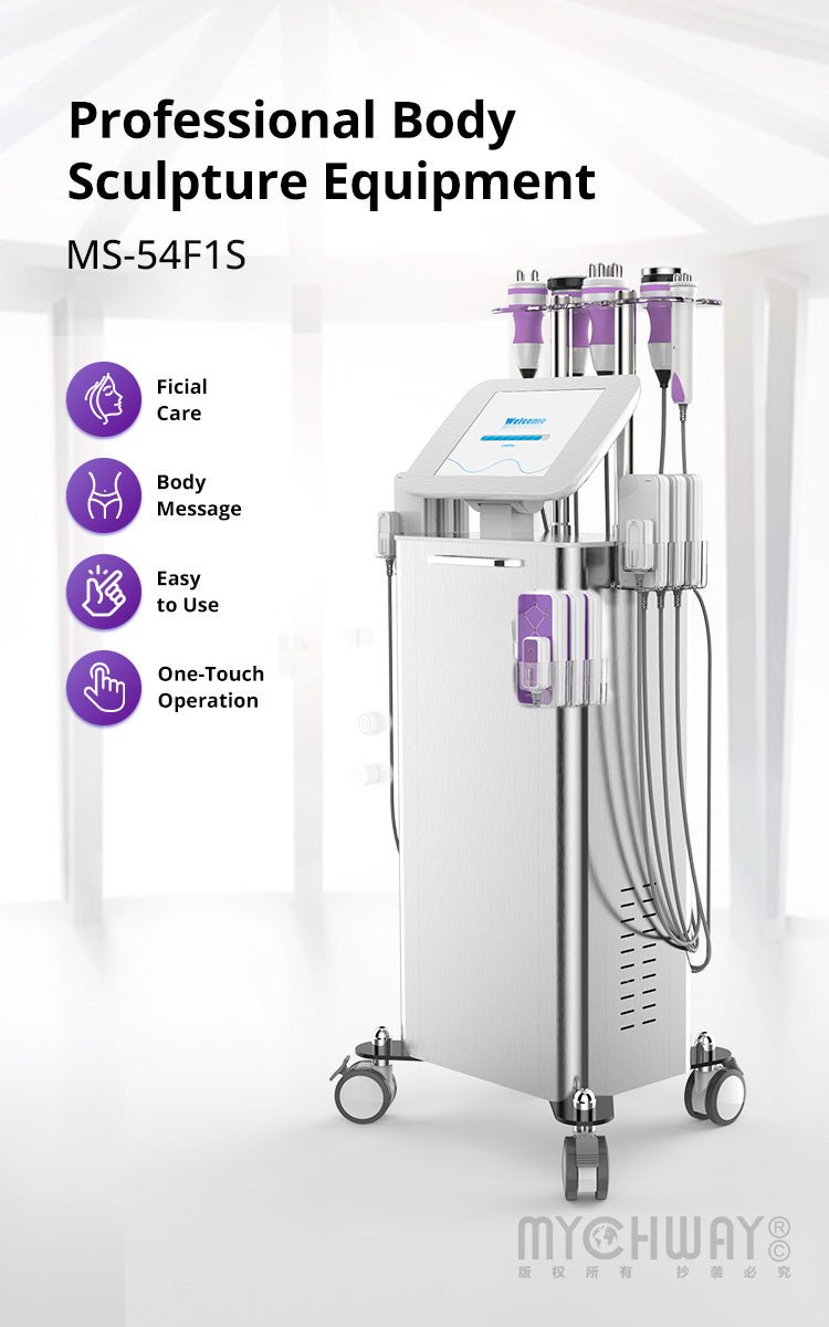 6 In 1 Stand Cavitation Vacuum RF Photon Body Slimming Beauty Salon Machine - myChway UK
