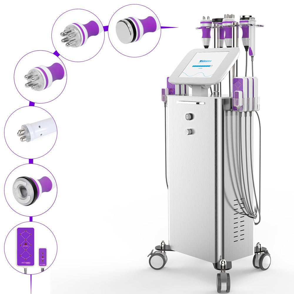 6 1 Stand Cavitation Vacuum RF Photon Body Slimming Beauty Salon Machine