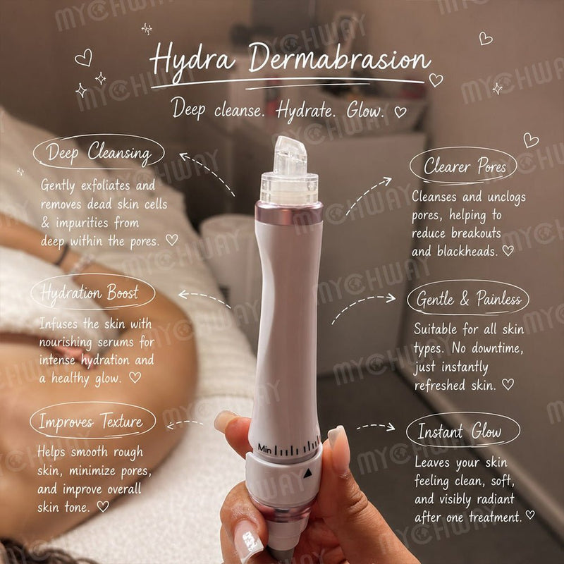 6-in1 Hydrodermabrasion Machine for Home and Salons Use Skin Rejuvenation - myChway UK