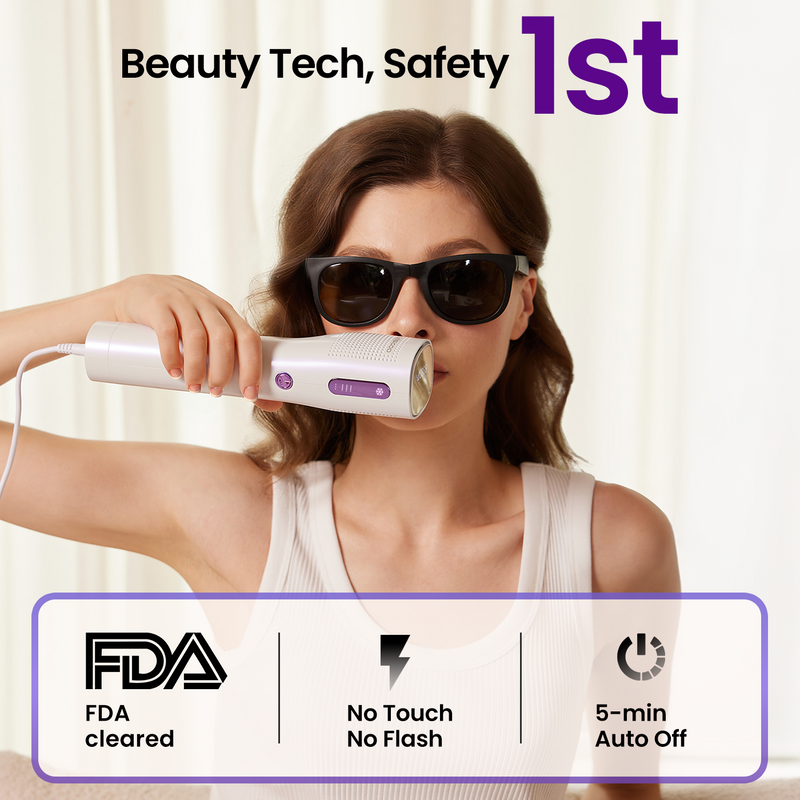 NAISIGOO IPL Hair Removal Device With Sapphire Ice Cooling