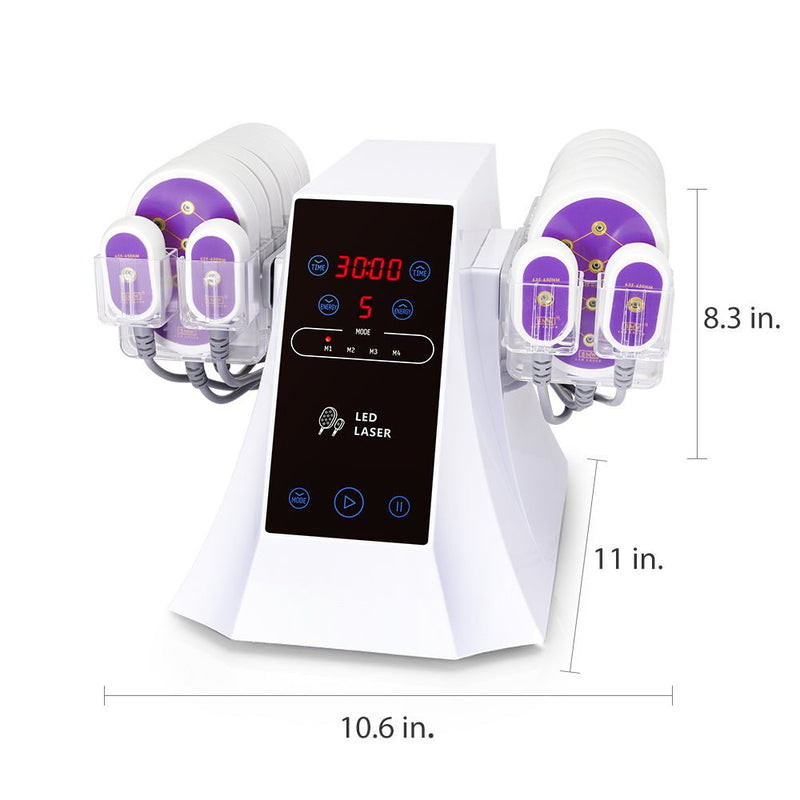 635NM 650NM LED Laser 5MW Laser Lipo 12 Big 4 Small Pads Slimming Machine - myChway UK