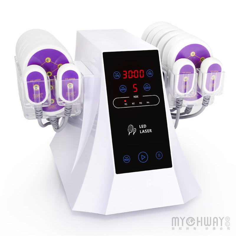 635NM 650NM LED Laser 5MW Laser Lipo 12 Big 4 Small Pads Slimming Machine - myChway UK