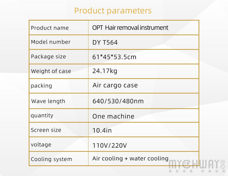 640/530/480nm Painless Diode Laser Hair Removal Machine For Face Whole Body - myChway UK