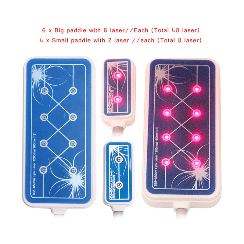 650nm 10 Pads LED lipolysis Lipo Laser Wizard - myChway UK