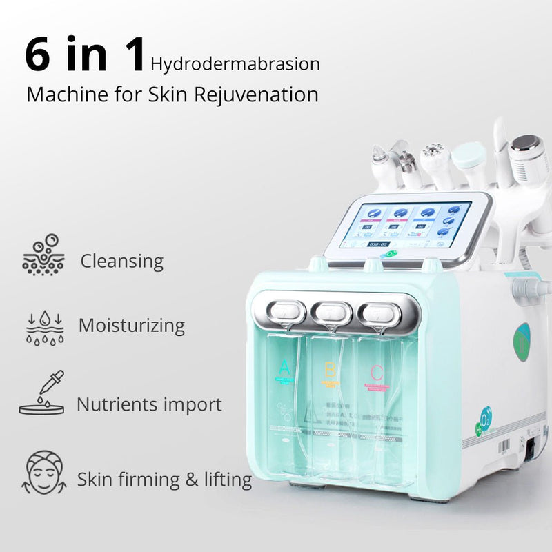 6in1 Hydrodermabrasion Machine For Deep Cleansing Moisturizing Skin Rejuvenation - myChway UK