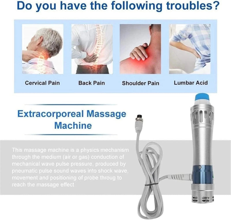 7 Heads Shockwave Therapy Machine for Pain Relief Deep Relaxation - myChway UK