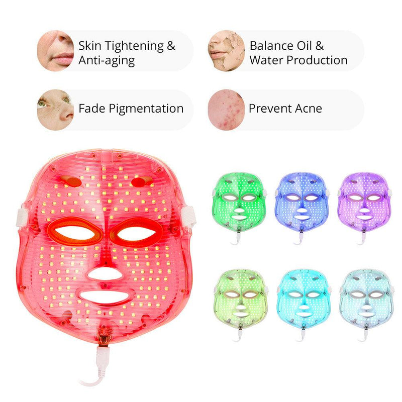 7 in 1 Hydrofacial Therapy Machine R - F Skin Rejuvenation LED Mask - myChway UK