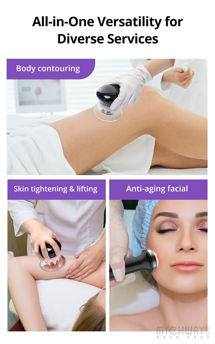 7 - in - 1 Stand Body Sculpting Skin Tightening Lifting Machine For Professional Use - myChway UK