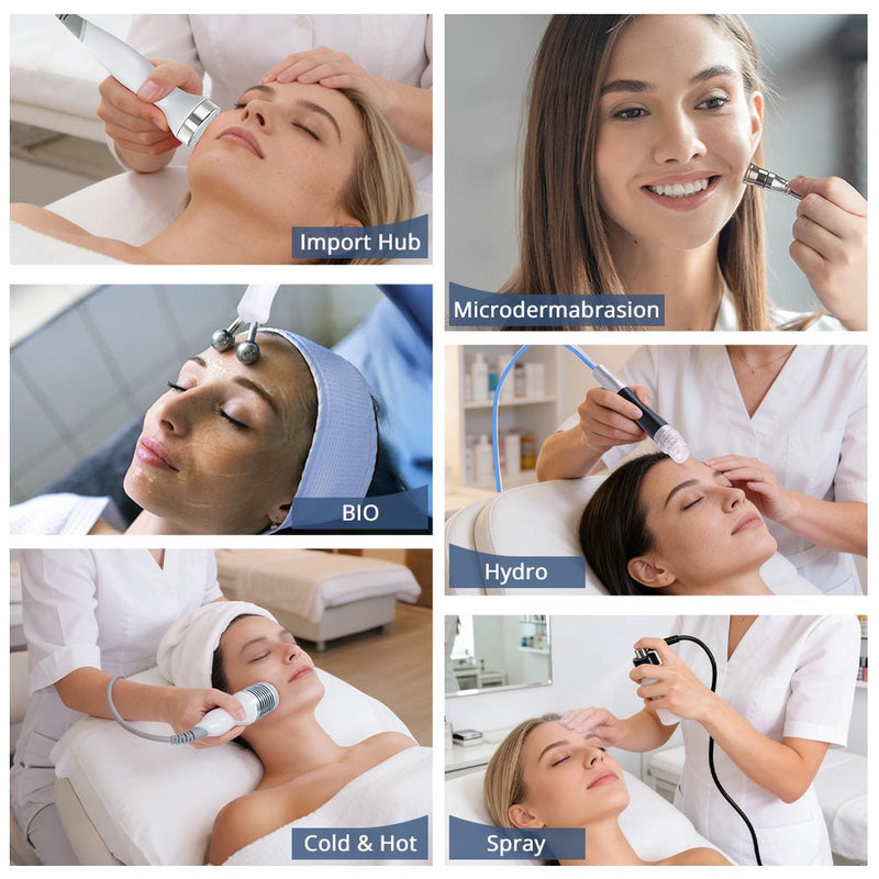 8 - in - 1 Hydro Dermabrasion (Aqua Peeling) Machine For Pro - Level Skin Rejuvenation - myChway UK