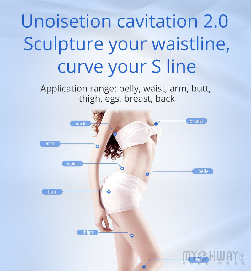 8 IN 1 Ultrasonic Cavitation Vacuum RF Microcurrent Body Slimming Laser Machine - myChway UK