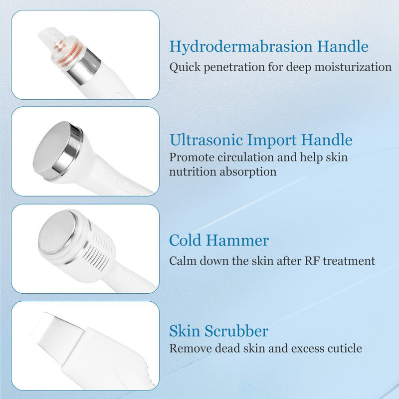 8In1 Professional HydroDermabrasion Machine For Cleansing Moisturizing Antiaging - myChway UK