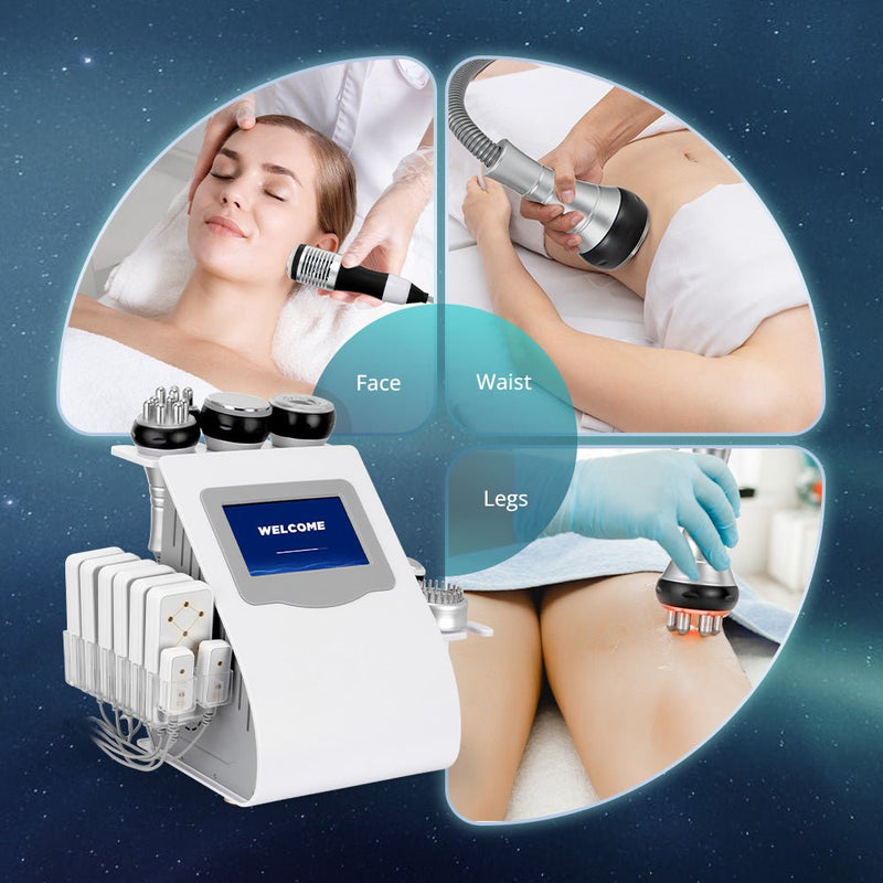 9 In 1 40K Cavitation Machine With RF Vacuum For Body Contouring & Facial Skin Care - myChway UK