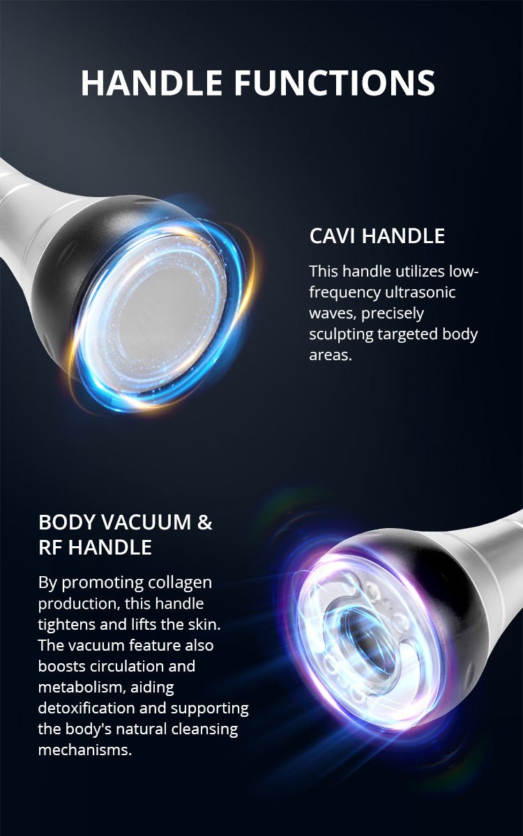 9 In 1 40K Cavitation Machine With RF Vacuum For Body Contouring & Facial Skin Care - myChway UK