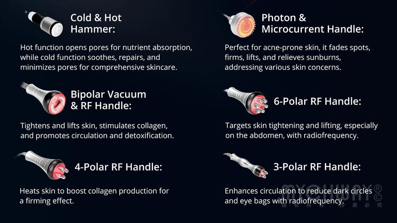 9 In 1 80k Cavitation Machine With RF Vacuum Laser Lipo Pads For Body Contouring - myChway UK