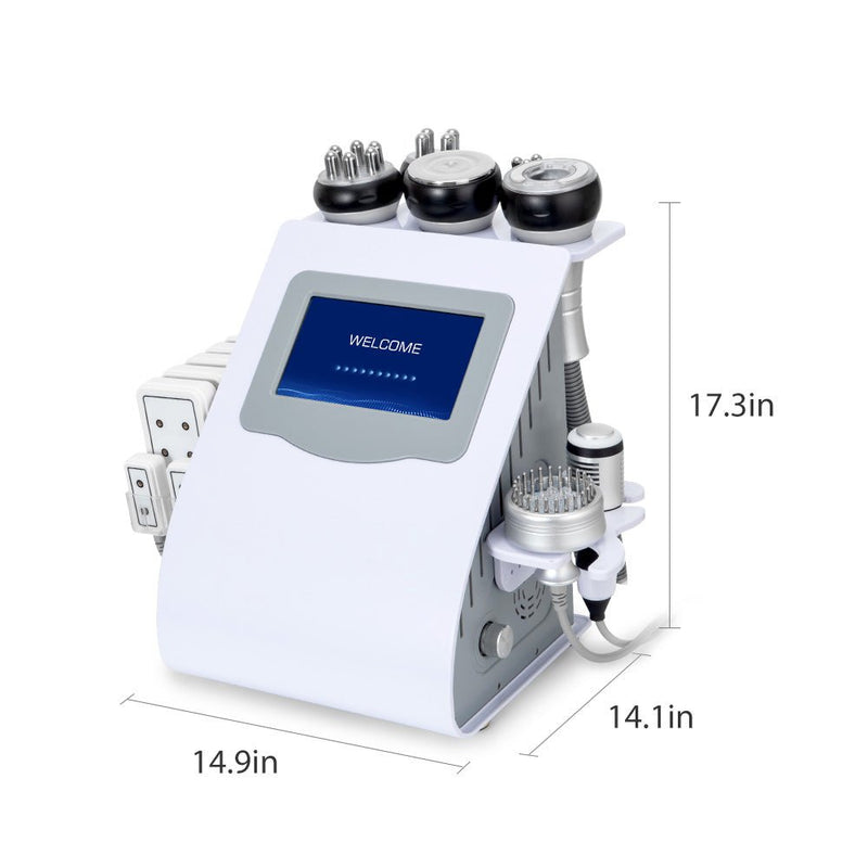 9 In 1 80k Cavitation Machine With RF Vacuum Laser Lipo Pads For Body Contouring - myChway UK