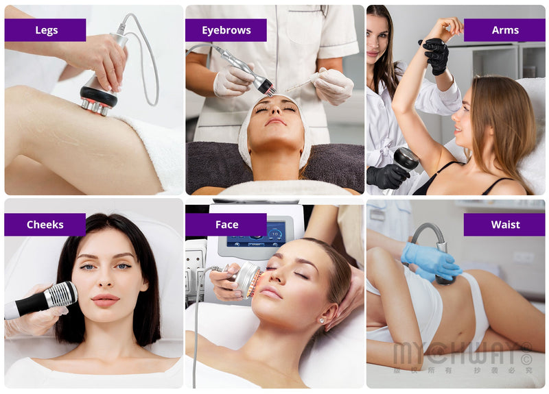 9 In 1 80k Cavitation Machine With RF Vacuum Laser Lipo Pads For Body Contouring - myChway UK