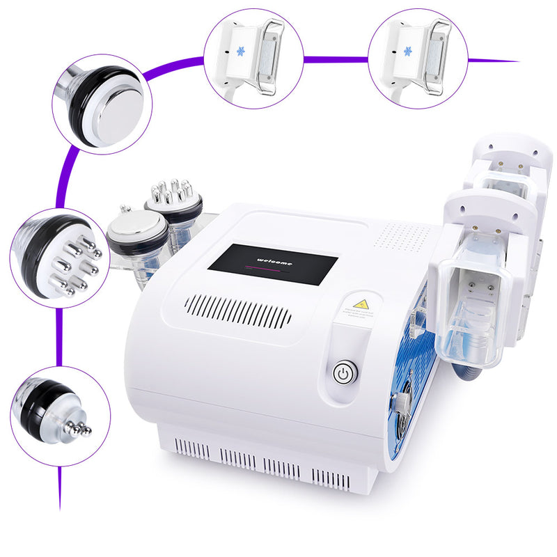 Double Handles Cooling Systerm Cavitation RF Slimming Cellulite Removal Machine