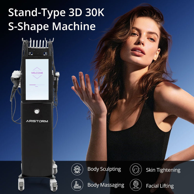 Aristorm 6 - in - 1 S - Shape Machine 3D 30K Cavitation Body Sculpting RF Lipo Laser Pads for Professional Use - myChway UK