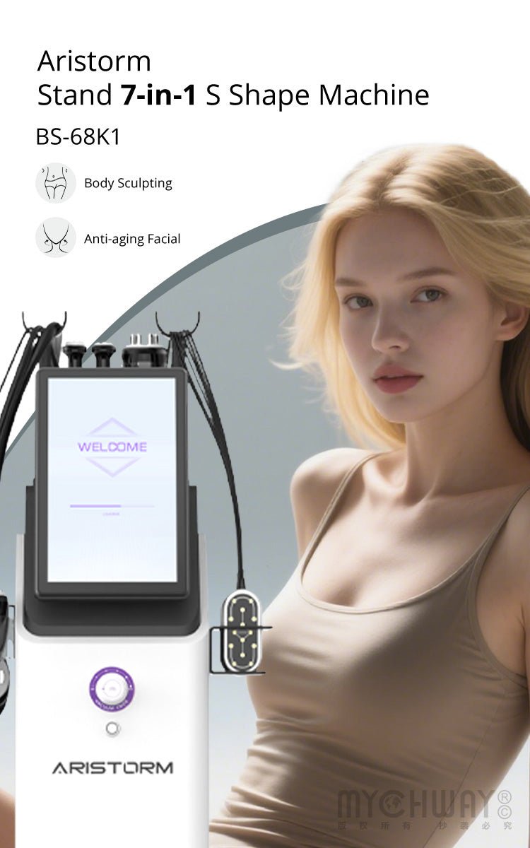 Aristorm Stand 7-in-1 S Shape Machine For Body Contouring & Anti-Aging 30K 50k Cavitation MachineSPA Use - myChway UK