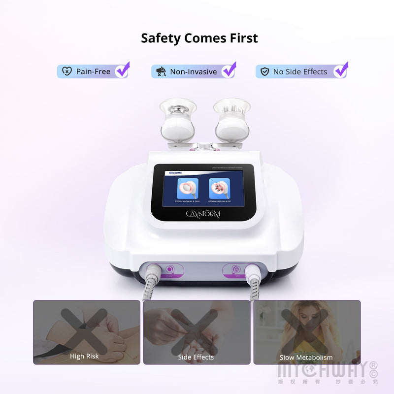 CaVstorm 40K Cavitation 3.0 RF Vacuum Cup Body Sculpting Skin Machine - myChway UK