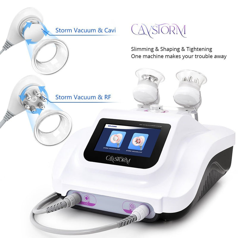 CaVstorm 40K Cavitation 3.0 RF Vacuum Cup Body Sculpting Skin Machine - myChway UK