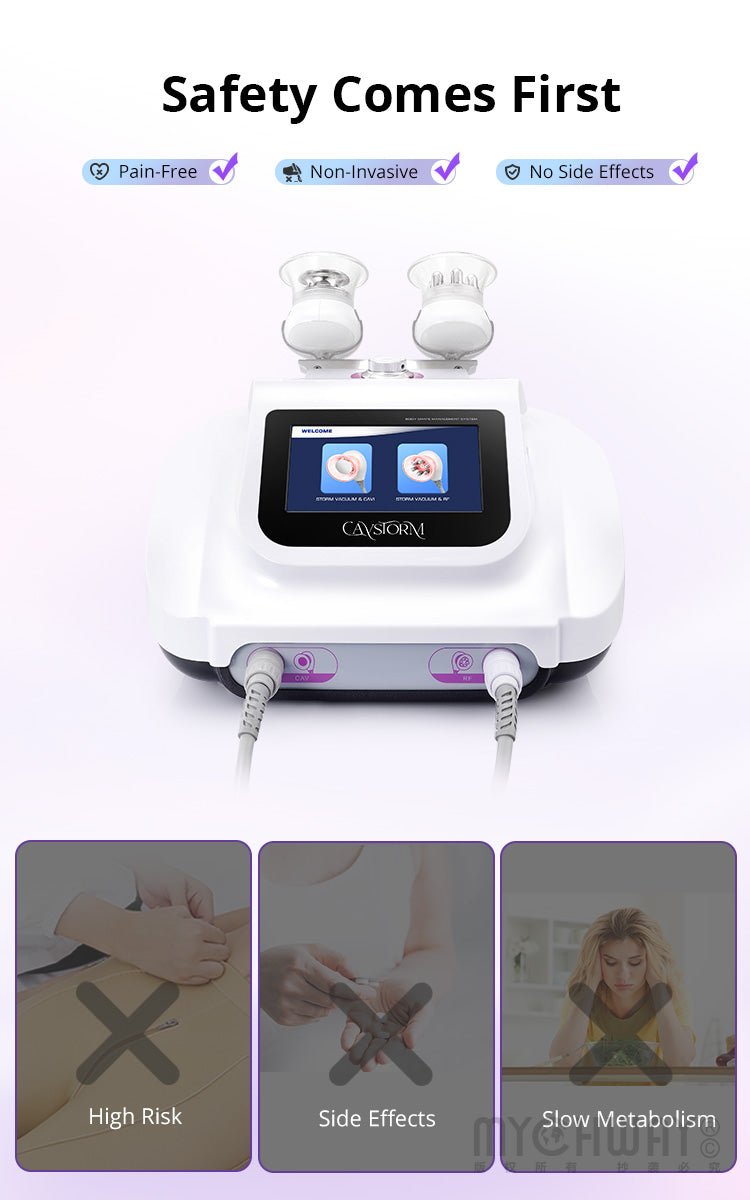 CaVstorm 40K Cavitation 3.0 RF Vacuum Cup Body Sculpting Skin Machine - myChway UK