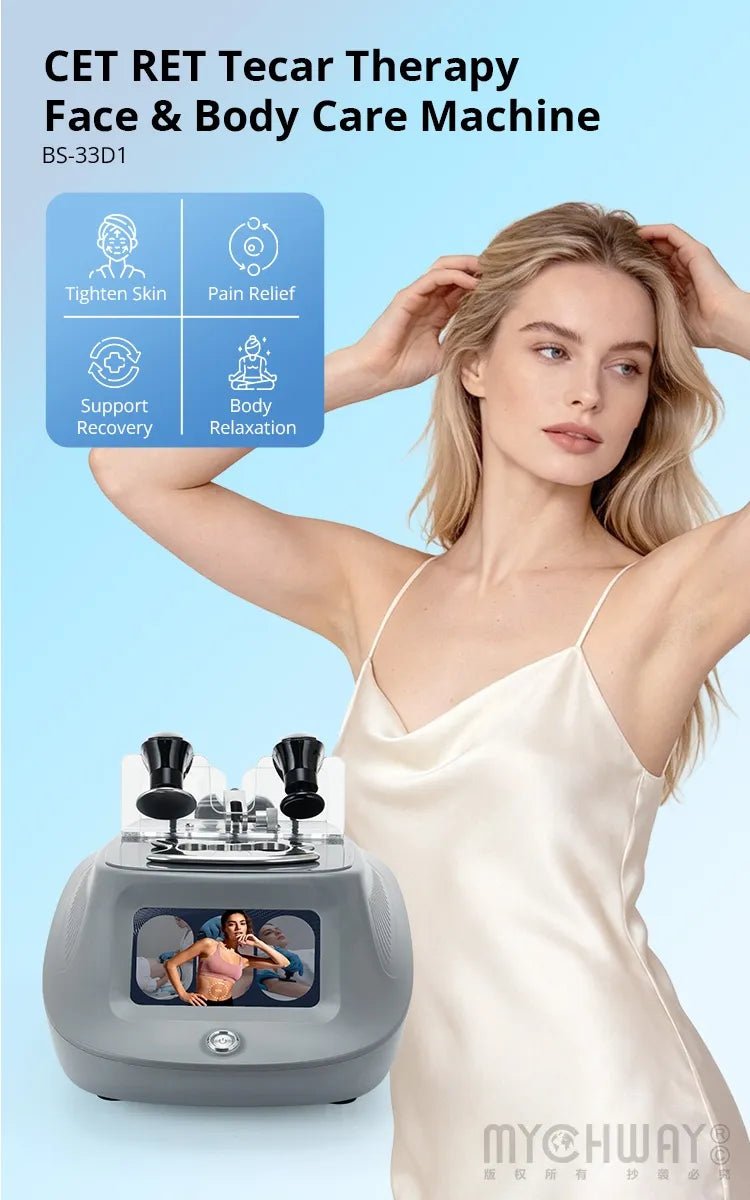 CET RET Fascia Therapy Face Body Care Machine For Pain Relief Skin Tightening - myChway UK
