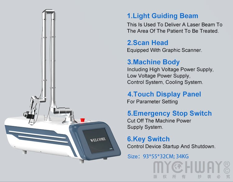 Co2 Fractional Laser Machine For Acne Scar Marks Removal Vaginal Tightening - myChway UK