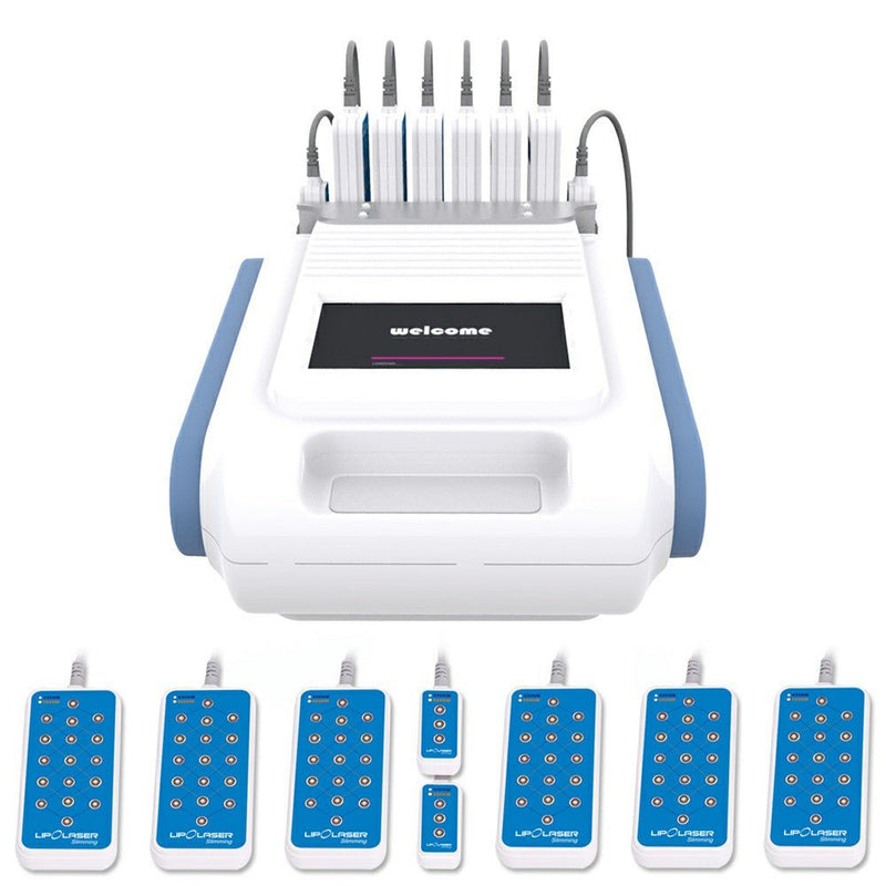 Dual Wavelength 650nm & 980nm Diode Lipo Lase Slimming Machine 6big 2small Pad - myChway UK