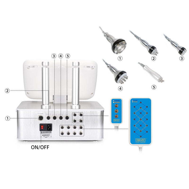 Dual Wavelength 650nm & 980nm Diode Lipo Uniosetion Cavitation RF BIO Machine - myChway UK