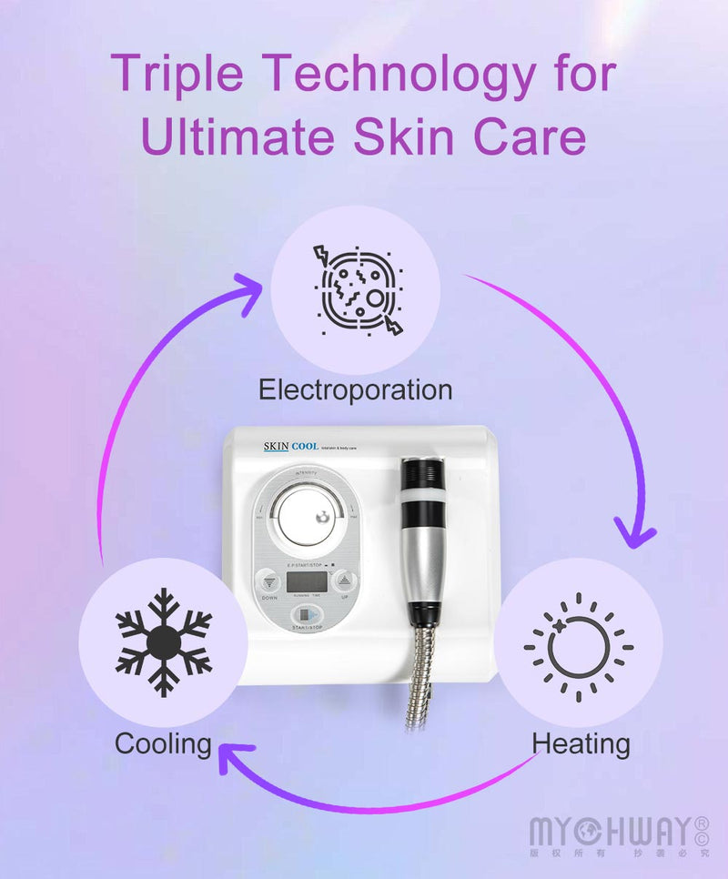 Electroporation Needle Free Needless Mesotherapy Cool Skin Rejuvenation Spa - myChway UK
