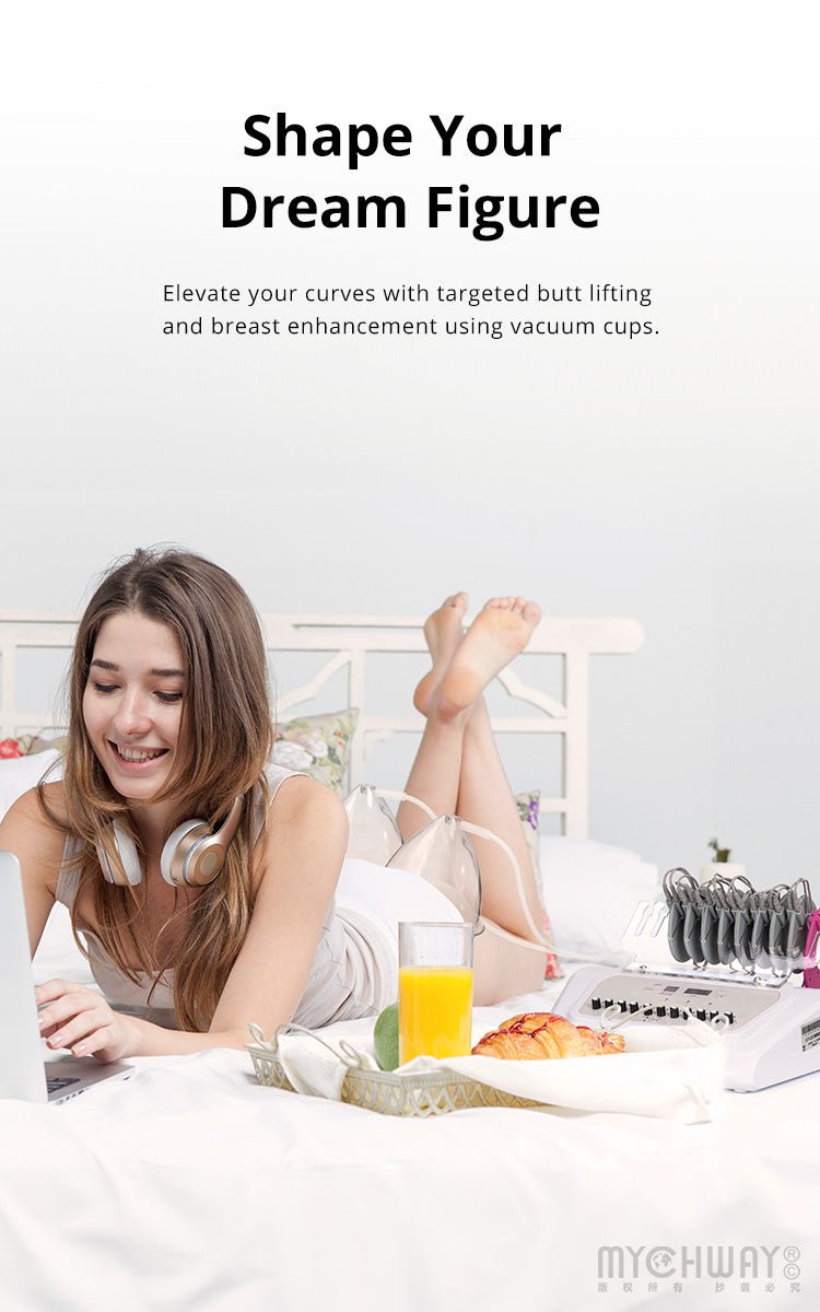 EMS Microcurrent Machine With Cupping Therapy For Muscle Toning Butt Lift Massage - myChway UK